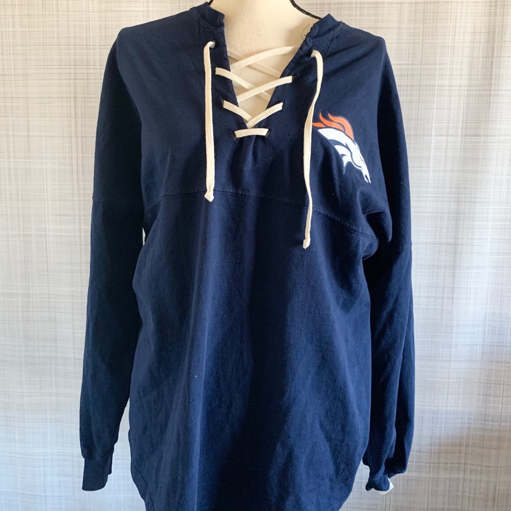 Broncos NFL Pro Line Long Sleeve with Lace